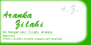 aranka zilahi business card